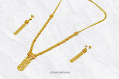 Golden Knot Gold Necklace Set | Sona Sansaar