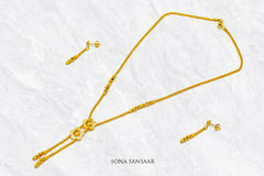 Lily Gold Necklace Set | Sona Sansaar