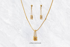 Sunbeam Drizzle Necklace Set | Sona Sansaar