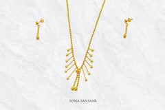 Mandala Gold Necklace Set | Sona Sansaar