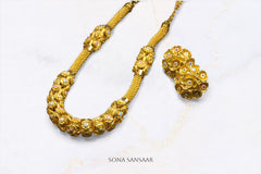Antique Floral Rosette Choker Set