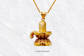 Anugrah Gold Shivling Pendant | Sona Sansaar