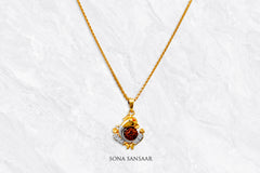 Divyaroop Gold Ganesh Pendant | Sona Sansaar