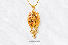 Sunveil Gold Pendant | Sona Sansaar