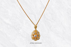 Starblossom Gold Pendant | Sona Sansaar