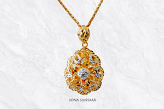 Starblossom Gold Pendant | Sona Sansaar