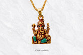 Royal Ganesh Gold Pendant | Sona Sansaar