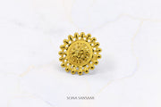 22K Gold Flower Ring with Standard Design | Sona Sansaar Flower Collection