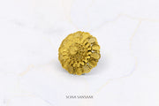 22K Gold Flower Ring with True Flower Design 3