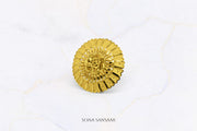 22K Gold Flower Ring True Flower Design 5 | Sona Sansaar Flower Ring Collection