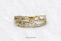 Crystal Trails CZ Ring | Sona Sansaar