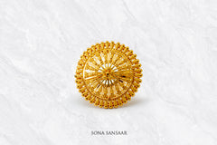 Arkaara Gold Filigree Ring | Sona Sansaar