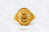 Sudar Gold Filigree Ring | Sona Sansaar