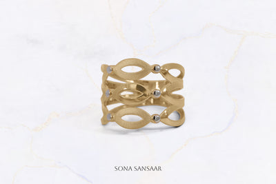 Arcane Ellipse Two-Tone Ring | Sona Sansaar