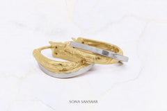 Portals Two-Tone Bali Earrings | Sona Sansaar