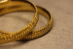 Classic Calcutta Gold Bangle Pair