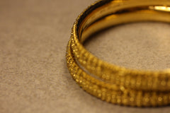 Classic Calcutta Gold Bangle Pair