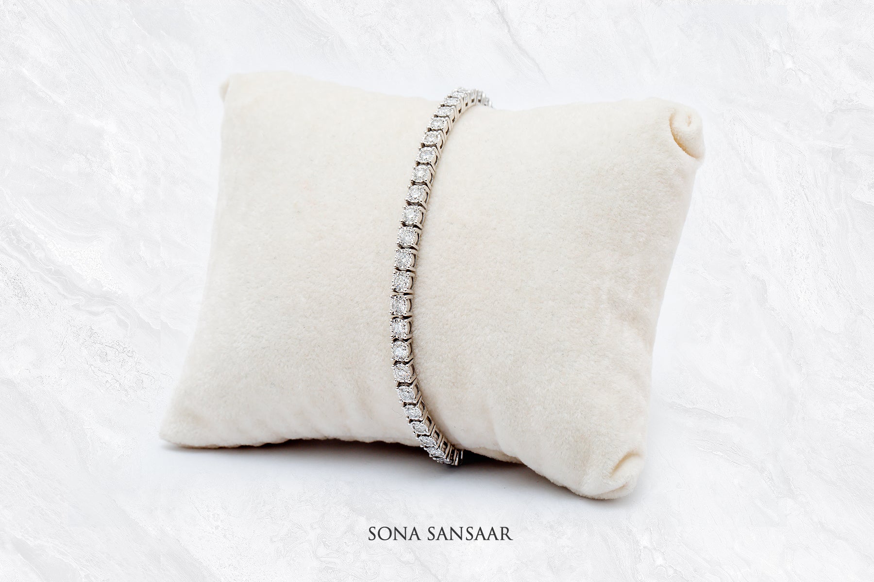 Clarione Lab Grown Diamond Tennis Bracelet | Sona Sansaar