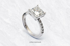 Luminora Lab Grown Diamond Ring | Sona Sansaar