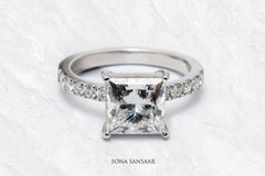 Luminora Lab Grown Diamond Ring | Sona Sansaar
