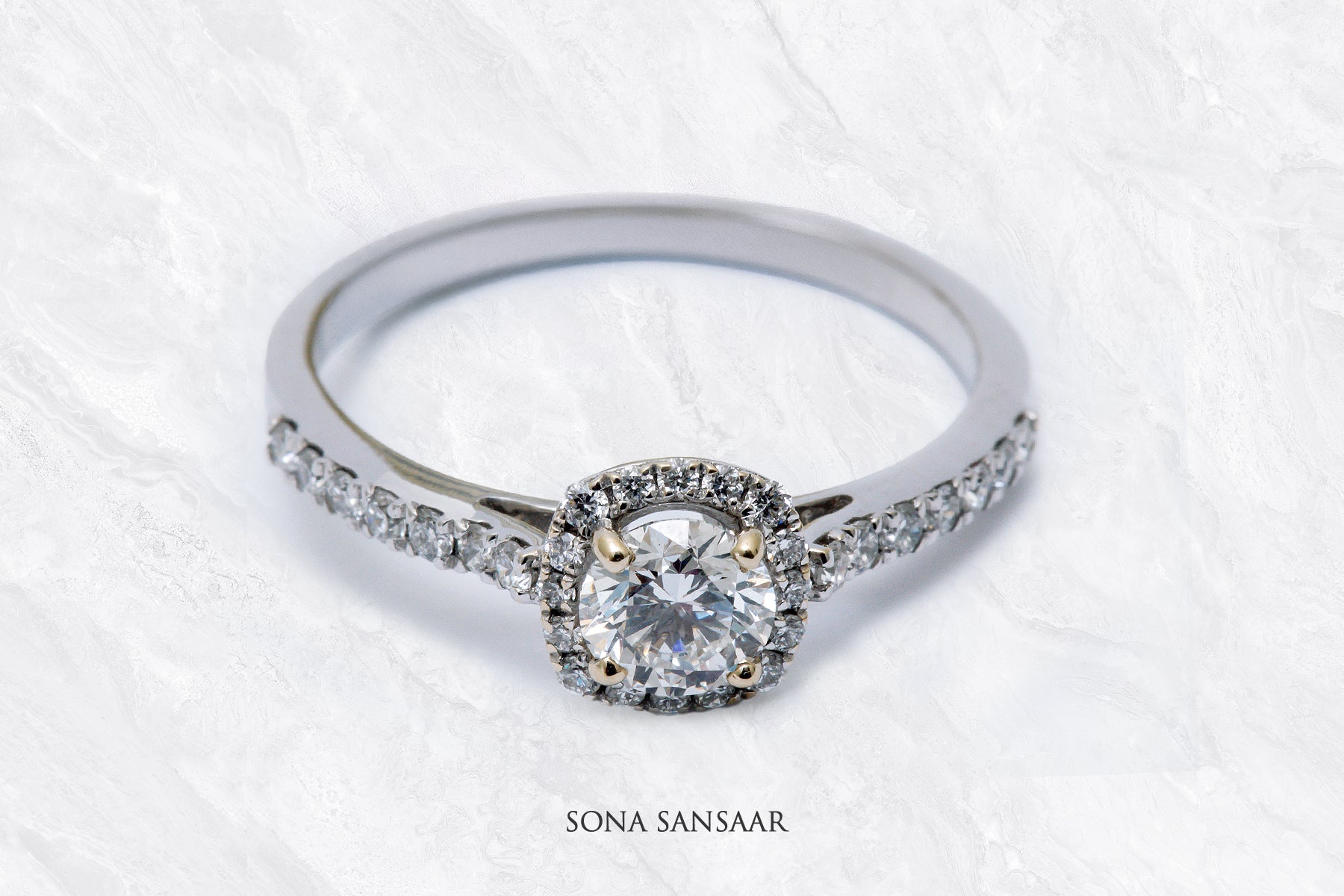 Liora Lab Grown Diamond Ring | Sona Sansaar