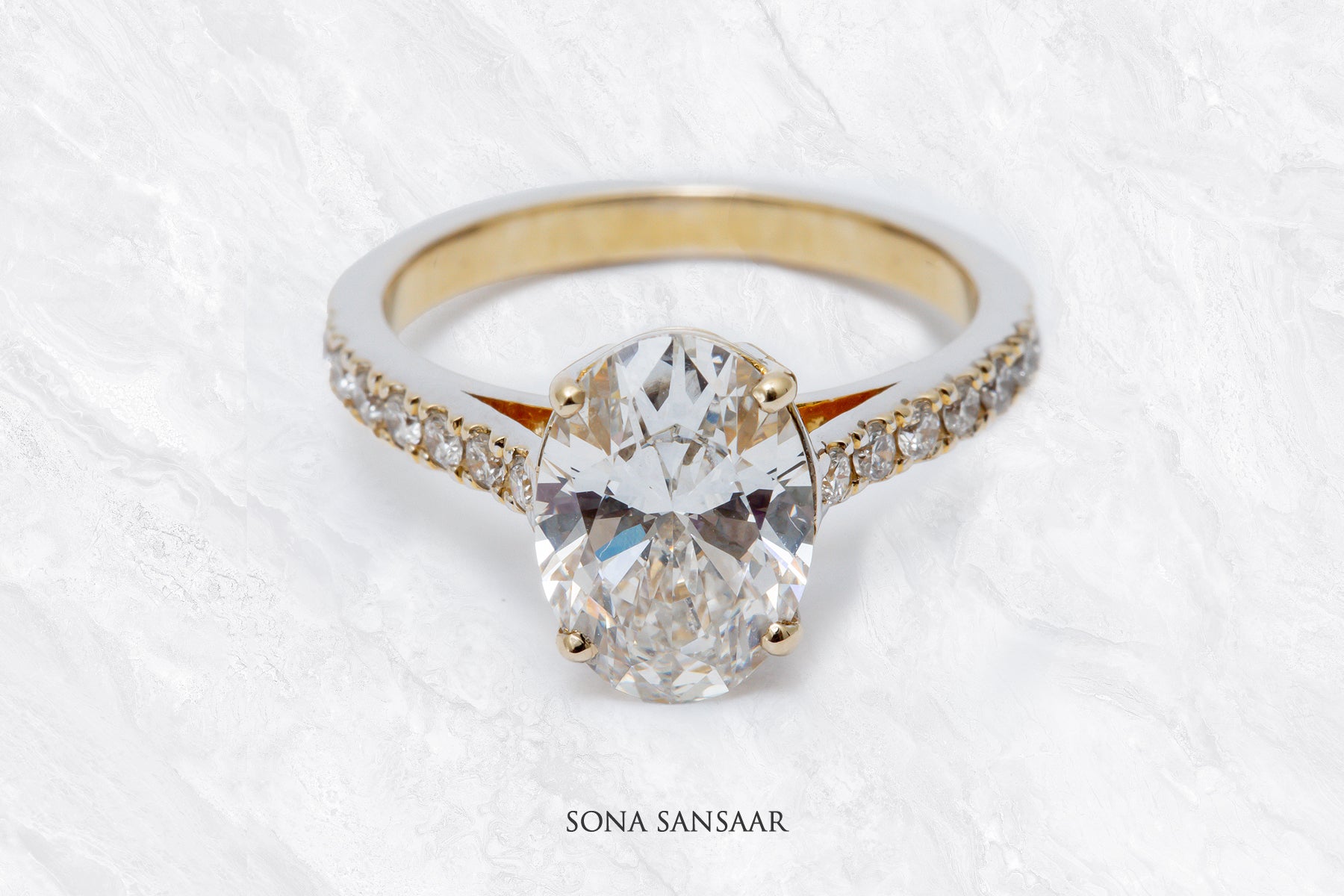 Elowen Lab Grown Diamond Ring | Sona Sansaar