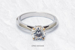 Clarisse Lab Grown Diamond Ring | Sona Sansaar
