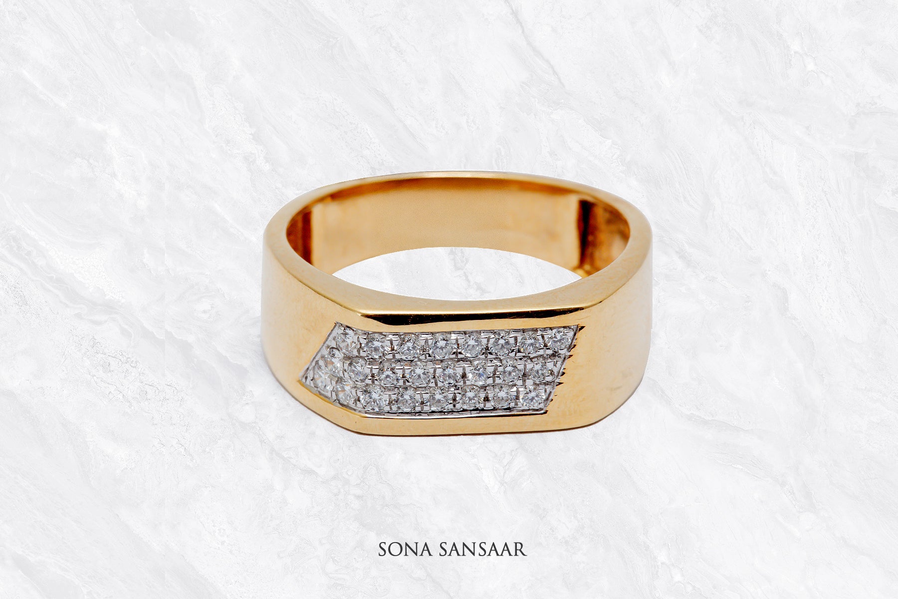 Stravon Lab Grown Diamond Ring | Sona Sansaar