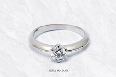 Caelene Lab Grown Diamond Ring | Sona Sansaar