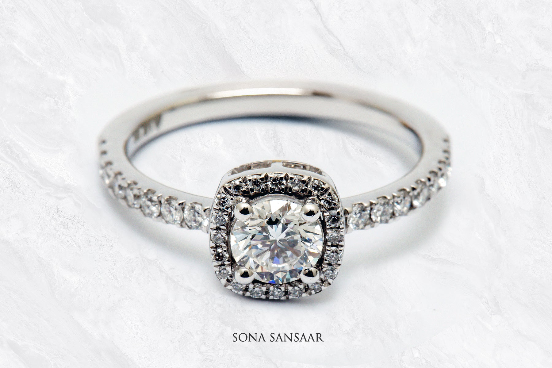Claraya Lab Grown Diamond Ring | Sona Sansaar