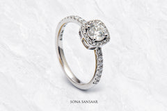 Claraya Lab Grown Diamond Ring | Sona Sansaar