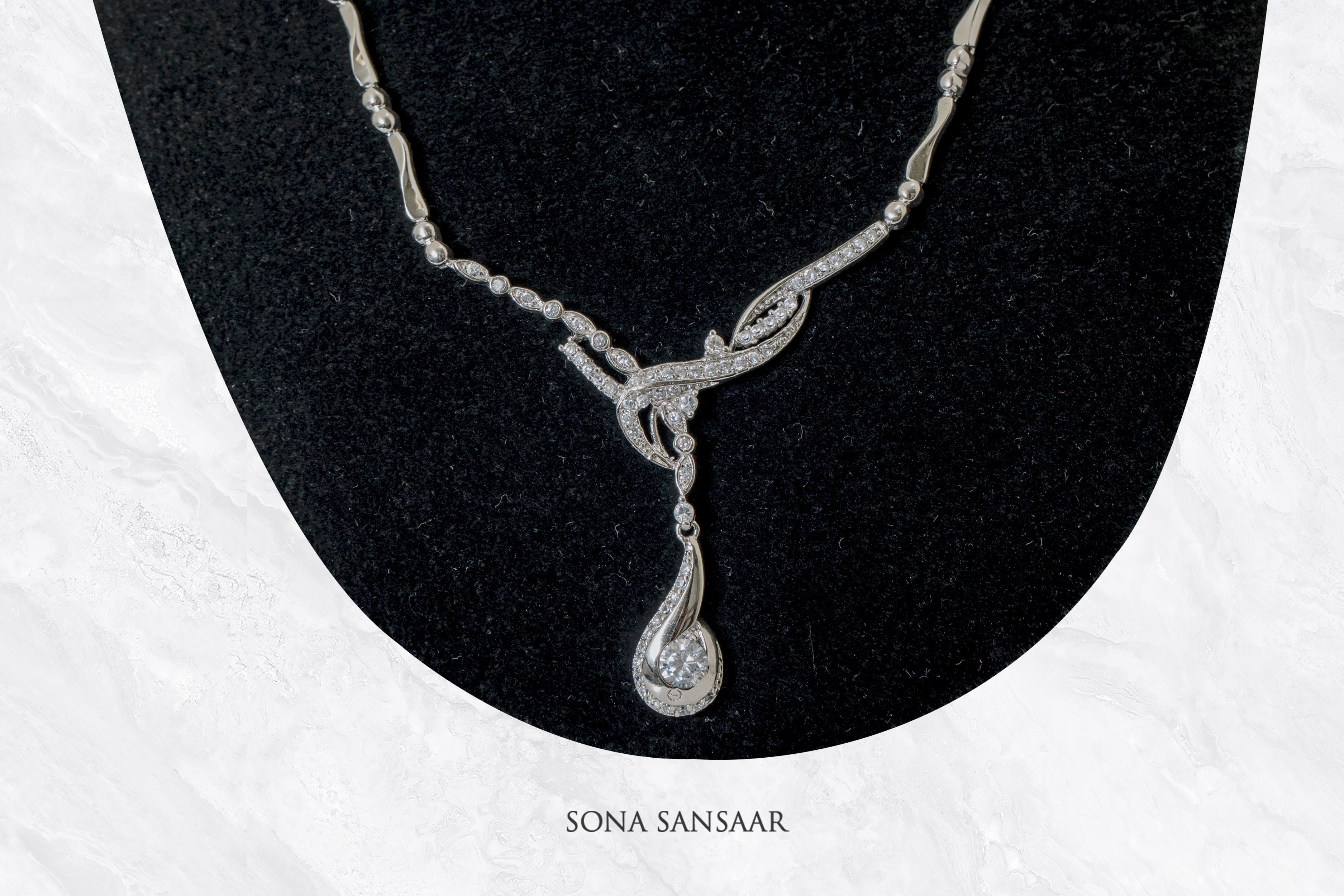 Miralis Sterling Silver Necklace | Sona Sansaar