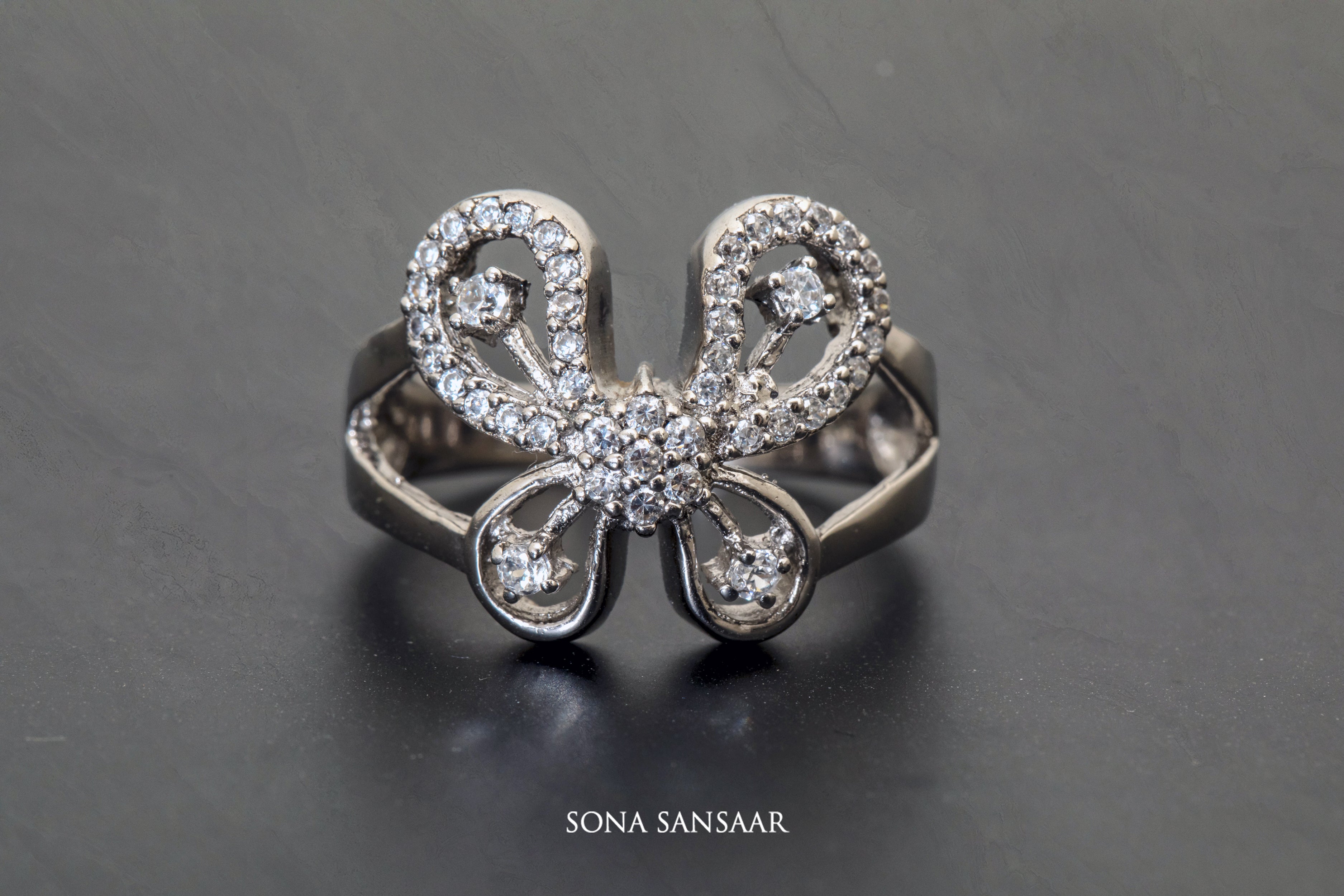 Floriale Sterling Silver Ring | Sona Sansaar