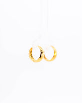22K Gold Broad Spring Bali Earrings | Wide Hoop Gold Bali NZ