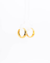 22K Gold Broad Spring Bali Earrings | Wide Hoop Gold Bali NZ