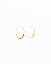 22K Gold Small Fancy Hoop Earrings | Delicate Yellow Gold Sleeper Hoops NZ