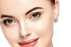 Shimmering Snowflake Studs