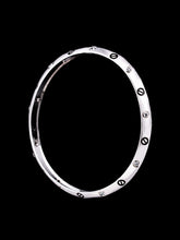 Men's Screw Motif Sterling Silver Bangle | 925 Silver Stone Set Kada 73mm