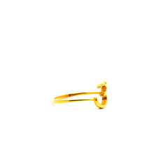 Sacred 22K Yellow Gold Om Ring | 1.99g High-Purity Solid Gold, Elegant Minimalist Devotional Spiritual Fine Jewelry