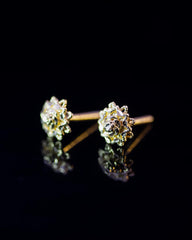 22K Gold Flower Stud Earrings | Traditional Yellow Gold Floral Studs NZ
