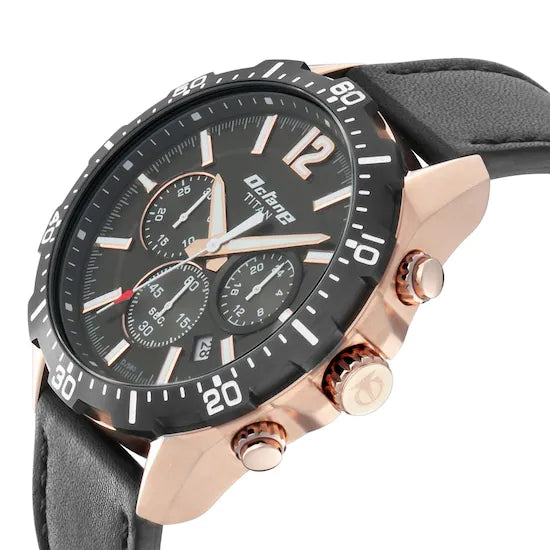 Titan octane 2025 watches leather belt