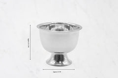 Large Silver Ice Cream Bowl
