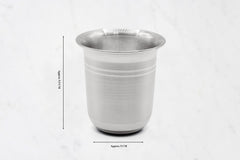 Medium Rounded Silver Glass