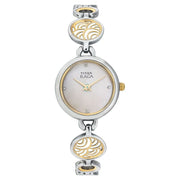Raga Mother of Pearl Dial Two Toned Metal Strap Watch - 2540YM01