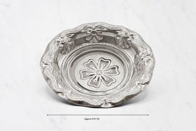 Small Flower Silver Plate