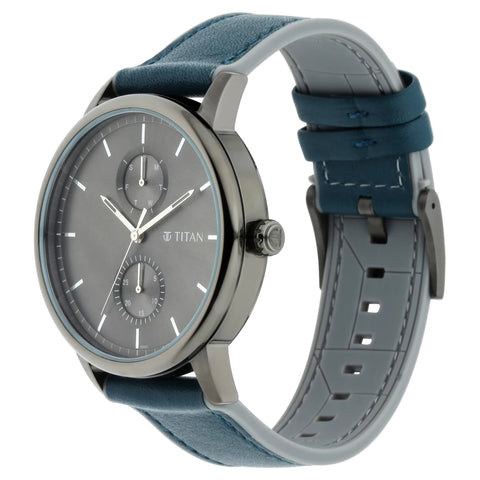 Athleisure - Grey Dial Hybrid Strap Watch