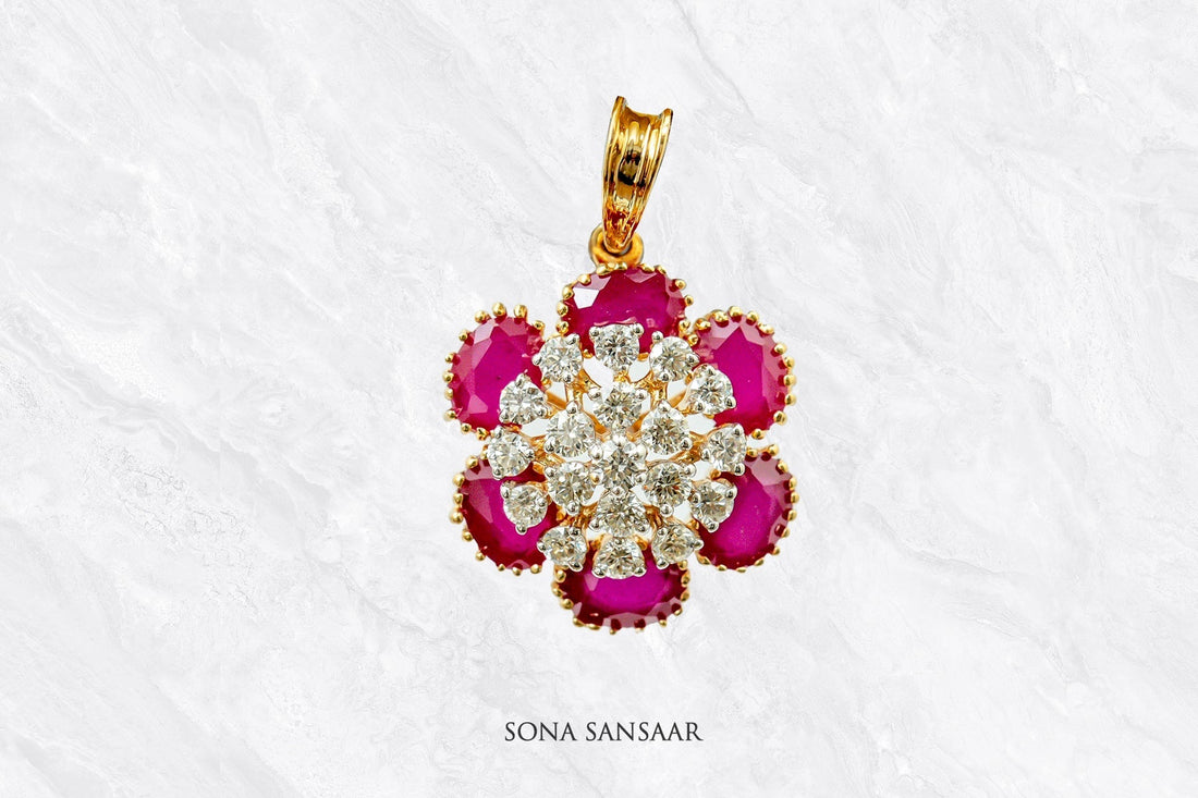 Diamonds in Bloom: Timeless Diamond Flower Pendants
