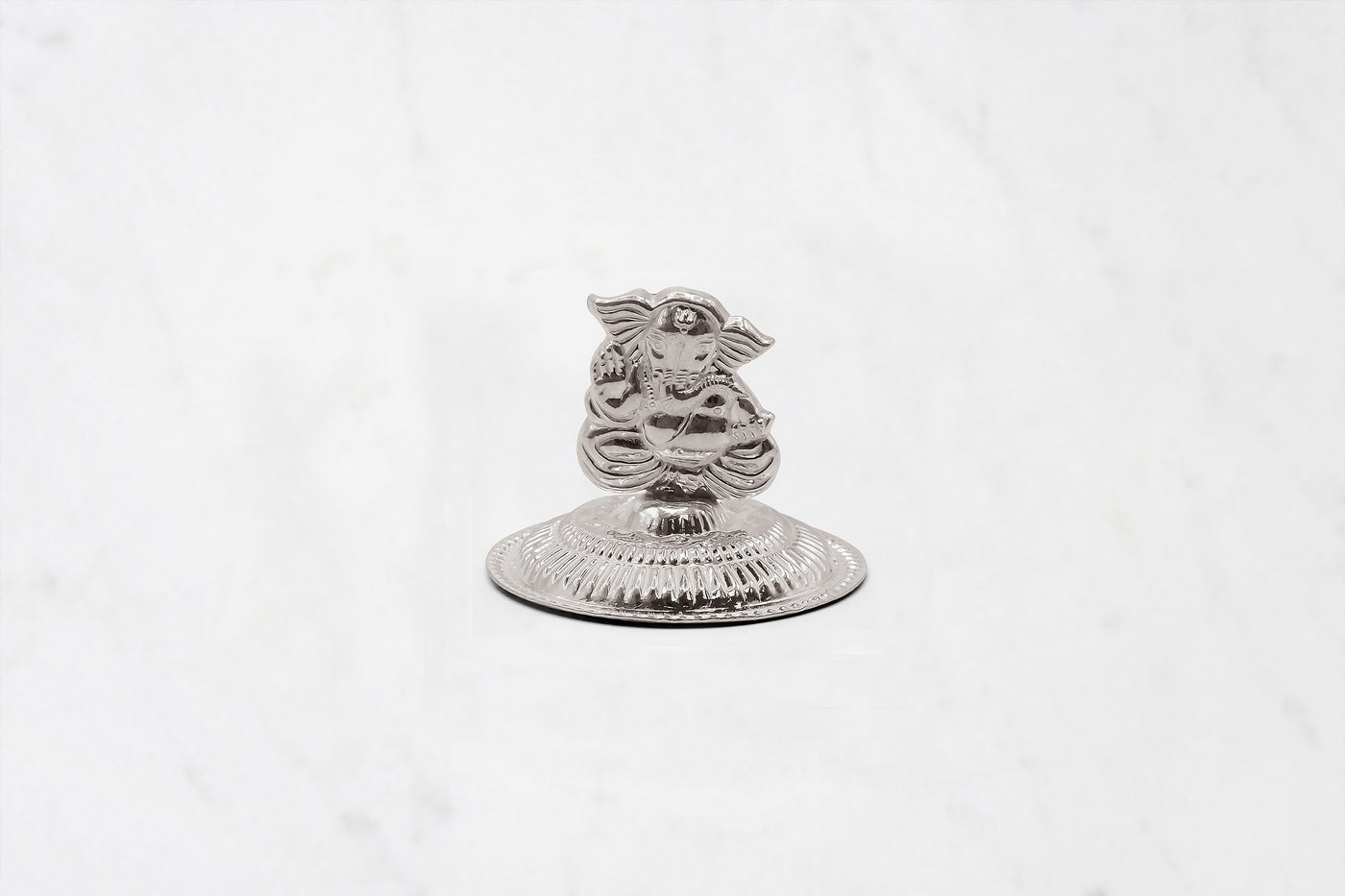 Pure silver ganesh agarbatti incense holder