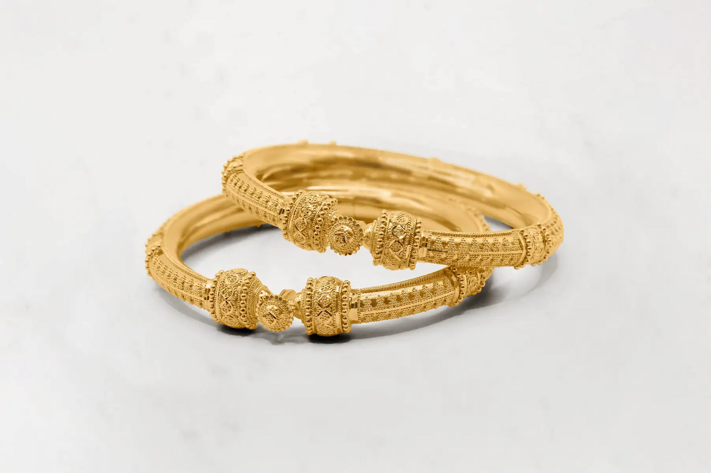 22kt pure gold indian hathimora bangles