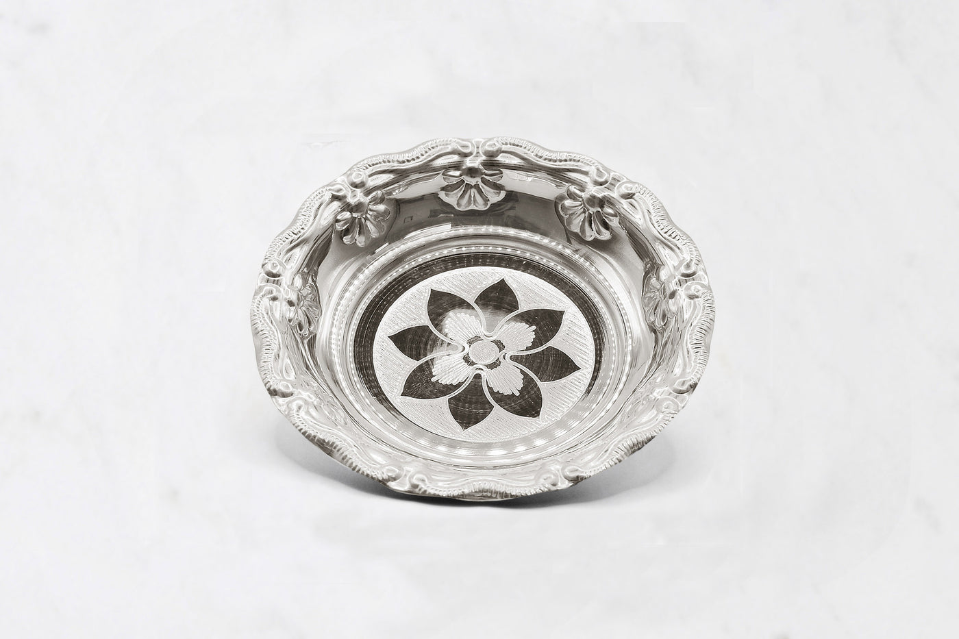 Pure silver 925 lotus plate
